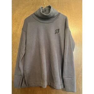 Peloton Women's Pullover Sweatshirt Gray Small Turtle‎ Neck